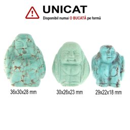 Buddha din Turcoaz de Arizona - cu Gaura 29-36 x 22-30 x 18-28 mm - 1 Buc