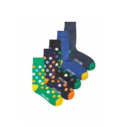JACK & JONES Șosete Jaccolin Colorful Socks 5 Pack 12222876 18-5845 TCX Lush Meadow/Black Na