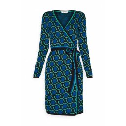 DIANE VON FURSTENBERG Dress Dvf Betty Wrap Dress DVFDR3Q006DTGB B2346 black
