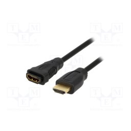 LOGILINK - Cablu HDMI- HDMI,1.4, male/female, versiunea Gold, lungime 2 m