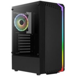 Carcasa Aerocool Bionic, Mid-Tower, fara sursa, ATX, Black