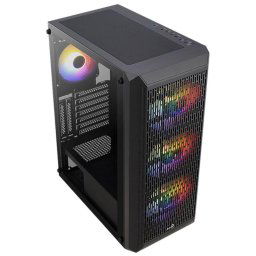 Carcasa Aerocool Beam V2 RGB, fara sursa, ATX, Neagra