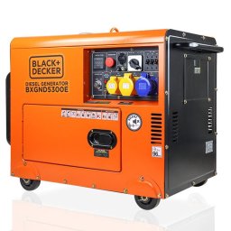 Generator Curent Electric Diesel Black+Decker BXGND5300E, 5300 W, mufa ATS