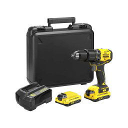 Masina de insurubat si gaurit, cu percutie, Stanley Fatmax, SFMCD715D2K, cu acumulator, 18 V, 60 Nm