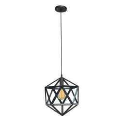 Pendul Zirko 1xE27 60W Negru