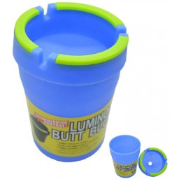 Urban Crew Scrumiera auto Butt Bucket Glow In The Dark albastru