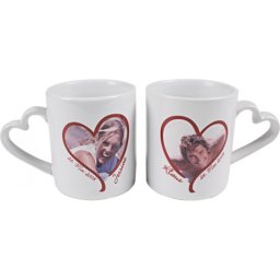 Set 2 cani cu toarta inima