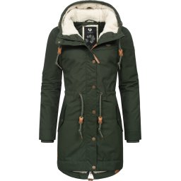 Ragwear Parka de iarnă 'Canny' maro deschis / verde închis