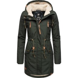 Ragwear Parka de iarnă 'Elsie' verde închis