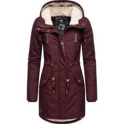 Ragwear Parka de iarnă 'Elsie' roșu vin