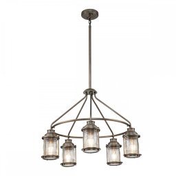 Lustră exterior Ashland Bay, 5xE27, D:63,3 cm, bronz, KL-ASHLANDBAY-5P-BU