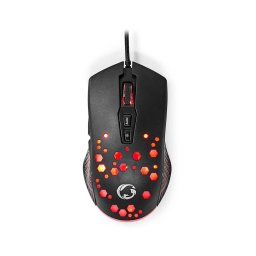 Nedis GMWD410BK- Mouse gaming LED 7 butoane, 800-7200 DPI, negru