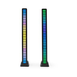 SET 2x lampă LED RGB reîncărcabilă de masă Nedis GALDP110BK LED/250 mAh
