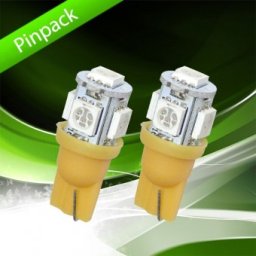 Set 2 bec led w5w 24V portocaliu LEDSON 9341053