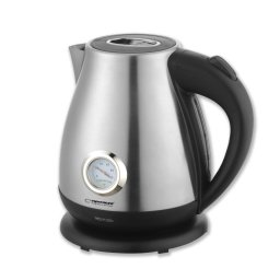 Fierbator electric Esperanza Thames cu indicator de temperatura 1,7 litri, inox