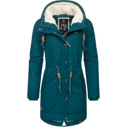 Ragwear Parka de iarnă 'Canny' maro / verde / negru / alb