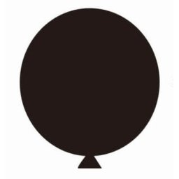 Set 2 baloane latex jumbo negru 45 cm