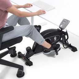Capital Sports Crius Bluetooth Mini, rezistență în 8 trepte pentru birou sau acasă, calculator de antrenament (CSP5-UnderDeskBikeBL)