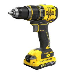 Masina de gaurit, cu percutie, Stanley Fatmax, SFMCD721D2K, cu acumulator, 18 V, 80 Nm, 2100 rpm