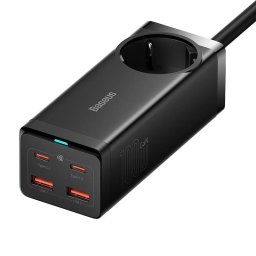 Priza alimentare GaN3 Pro wall charger / powerstrip 2xUSB + 2xUSB-C + AC, 100W (black)