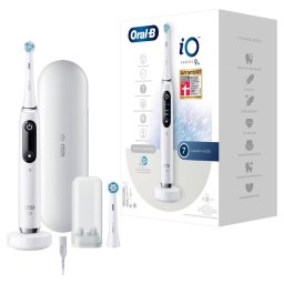 ORAL-B iO 9, Bluetooth, Curatare 3D, 7 programe, 1 capat, White Alabaster
