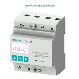 7KT1671 Contor Conexiune directa Masurare Energie Activa si reactiva cu montaj pe Sina Omega, PAC1600 L-L: 400 V, L-N: 230 V, 80 A, S0 Interface, cu MID, Siemens 7KT PAC1600