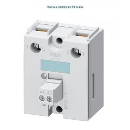 3RF2090-1AA24 RELEU ELECTRONIC SSR 90 AMPERI 45mm Latime, 1 POL 90A LA TENSIUNE NOMINALA DE FORTA 48-460V AC, TENSIUNE DE COMANDA 110 .. 230 V AC, FARA RADIATOR