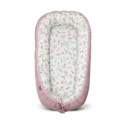 Babynest Bambus Floral Cuib Pentru Bebelusi Ajustabil Portabil Reductor Tiny Star