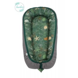 Babynest Bambus Shells Graphite Cuib Pentru Bebelusi Ajustabil Portabil Reductor Tiny Star