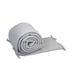 Aparatoare laterala pat YappyStar din muselina YappyKids 360x30 cm Grey