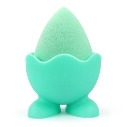 Burete Machiaj Beauty Blender cu Suport, Culoare Verde