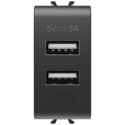 Sursa de alimentare usb tip A+A 3A 1 modul Gewiss Chorus GW12447