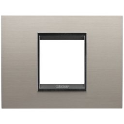 Rama ornament metal 2 module Gewiss Chorus Lux GW16202WS