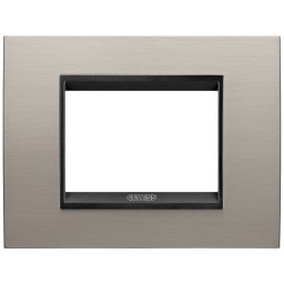 Rama ornament metal 3 module Gewiss Chorus Lux GW16203WS