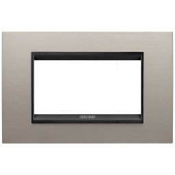 Rama ornament metal 4 module Gewiss Chorus Lux GW16204WS