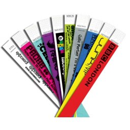 Bratari hartie tyvek fundal colorat personalizabile