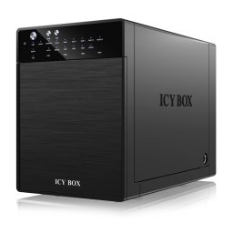 Carcasa ext. HDD IcyBox 4 x 3,5'' USB 3.0, eSATA Host, RAID 0 1, 3, 5, 10, negr