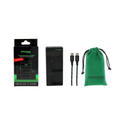 Încărcător rapid Dual Sony F550/F750/F970/FM50 + cablu USB-C 0,6m PATONA
