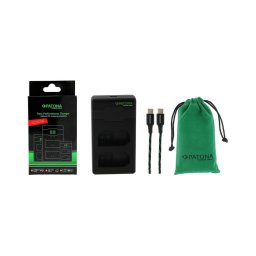 Încărcător rapid Dual Nikon EN-EL15/EN-EL15C + cablu USB-C 0,6m PATONA