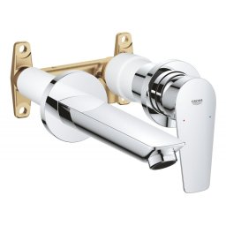 Baterie lavoar Grohe Bauedge , montaj in perete, corp incastrat inclus,crom,proiectie 17 cm, model 2022 crom-20474001
