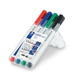Set 4 marker whiteboard slim Staedtler