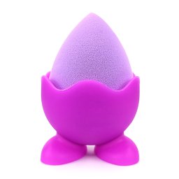 Burete Machiaj Beauty Blender cu Suport, Culoare Mov