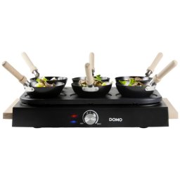 Set Wok Party 2 in 1 potrivit pentru 6 persoane Domo DO8716W, 1000 W