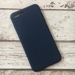 Husa iPhone 7+ iPhone 8+ Silicon Matte Dark Blue