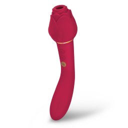 Secret Kisses Rosegasm Twosome Suction Vibe Red