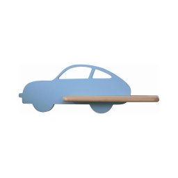 Aplică LED cu raft pentru copii CAR LED/5W/230V albastru/lemn