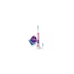 Philips Sonicare Kids HX6352/42, Bluetooth® incorporat, 2 moduri, 2 capete de periere, Numar de miscari/minut 62000, Roz