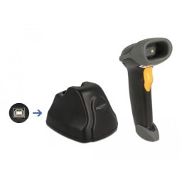 Scanner de coduri de bare 1D/2D Negru