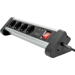 Prelungitor DA-70614 DIGITUS 4-way office socket strip with 2x USB ports