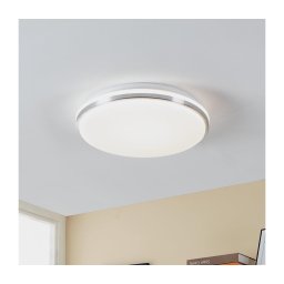 Plafonieră LED pentru baie PINETTO LED/15,6W/230V IP44 crom Eglo 900365